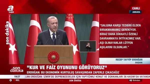 SON DAKİKA: Başkan Erdoğan'dan asgari ücret mesajı | Video