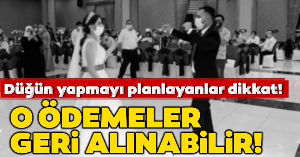 Düğün salonu kapora iadesi korona Düğün salonu kapora iadesi korona