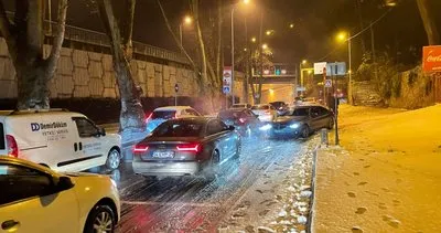 Meteoroloji uyarmıştı! Bu görüntüler İstanbul’dan... Beklenen kar yağışı geldi