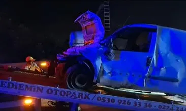 Bursa'da kontrolden çıkan araç bariyerlere çarptı: 1 ölü, 1 yaralı #bursa