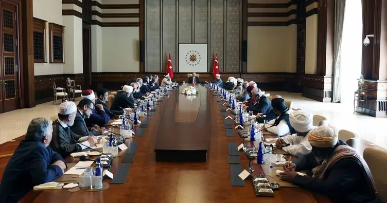 Başkan Erdoğan Müslüman Alimler Heyeti’ni kabul etti