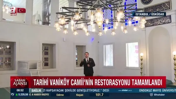 Tarihi Vaniköy Camii'nin restorasyonu tamamlandı | Video