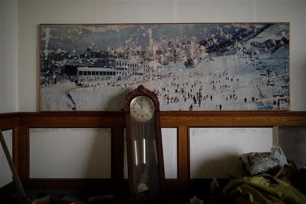 Hayalet kayak merkezinden fotoğraflar