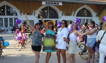 Süslü Kadınlar Bisiklet Turu renkli görüntülere sahne oldu