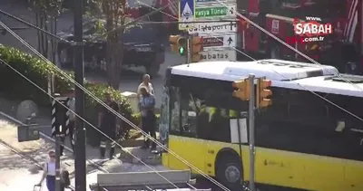 SON DAKİKA: Beyoğlu’nda İETT otobüsü tramvaya çarptı! | Video