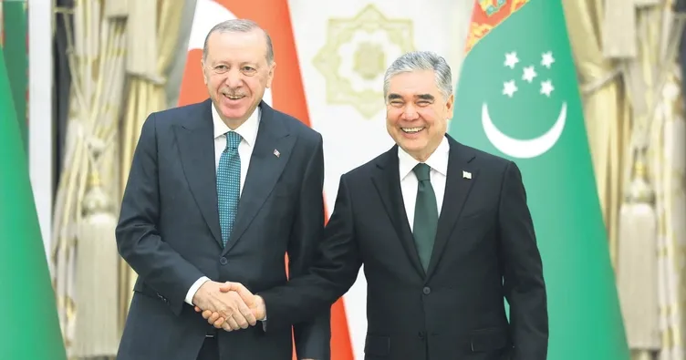 Başkan Erdoğan Türkmenistan’da
