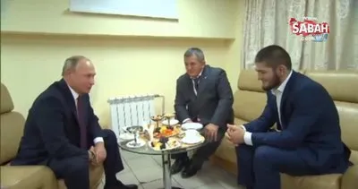 Putin, şampiyon Nurmagomedov ile bir araya geldi