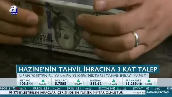 Hazinenin tahvil ihracına 3 kat talep