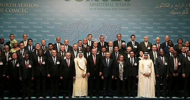 Erdoğan, İSEDAK ülke temsilcileriyle aile fotoğrafı çektirdi