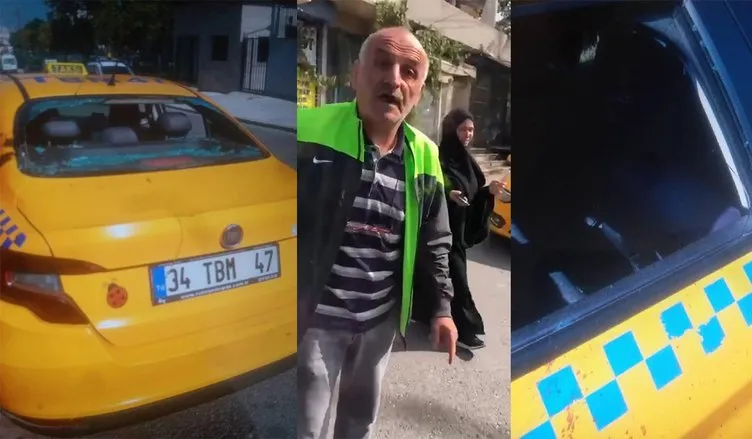 İstanbul’da bir taksici yolcunun kafasına demirle vurup bayılttı!