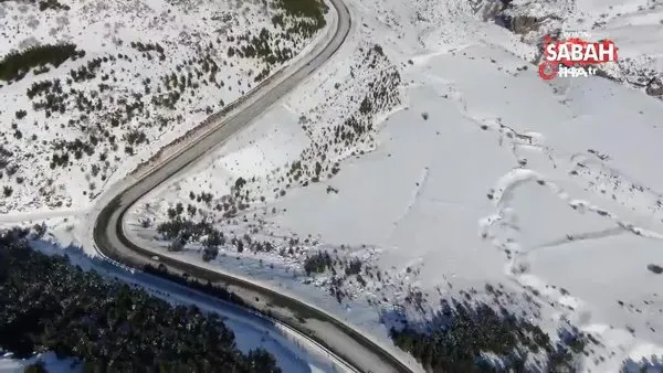 Erciyes'te eşsiz kış güzelliği | Video
