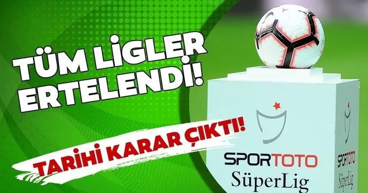 Son dakika! Gençlik ve Spor Bakanı’ndan flaş açıklama: Süper Lig ertelendi!