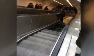 İTÜ Ayazağa Metrosunun yürüyen merdiveninde göçme meydana geldi