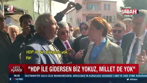 İYİ Parti Genel Başkanı Meral Akşener'e vatandaştan HDP tepkisi! | Video