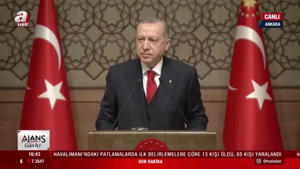 Cumhurbaşkanı Erdoğan'dan Cumhurbaşkanlığı Kültür ve Sanat Ödülleri Töreni'nde  flaş açıklamalar | Video