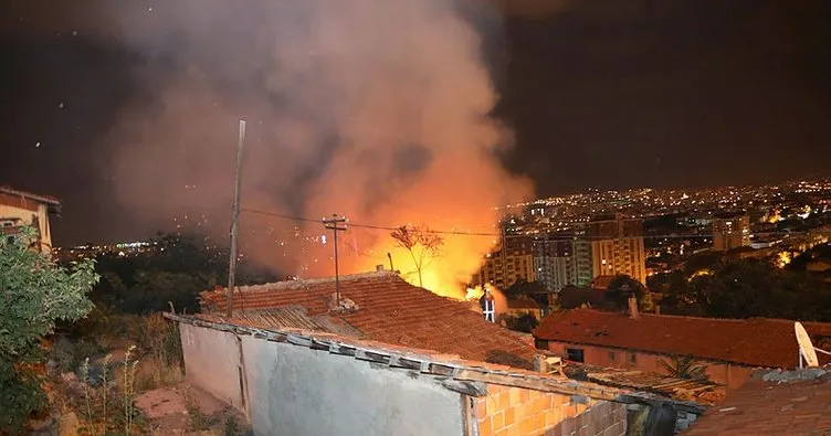 Başkent’te 2 gecekondu yandı!