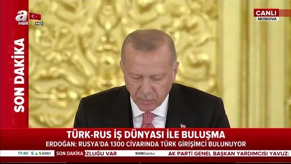 Başkan Erdoğan'dan Rusya'da önemli açıklamalar