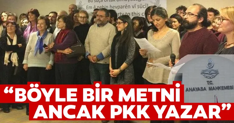 Böyle bir metni ancak PKK yazar