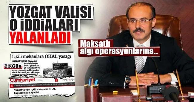 Yozgat Valisi o iddiaları yalanladı