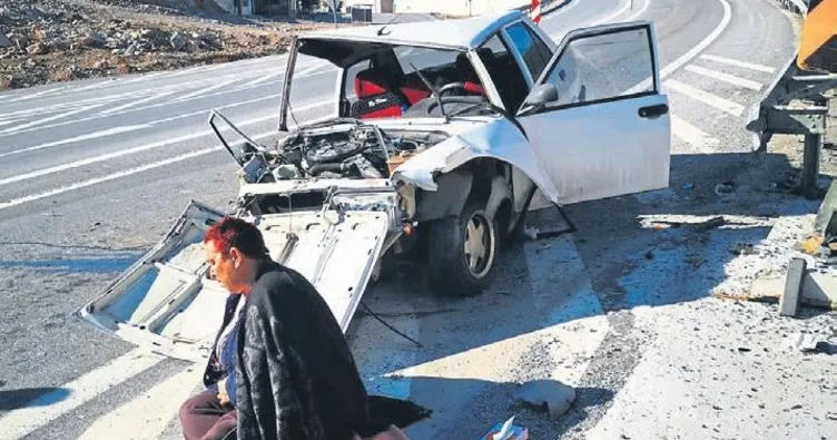 Yön tabelasına çarptı