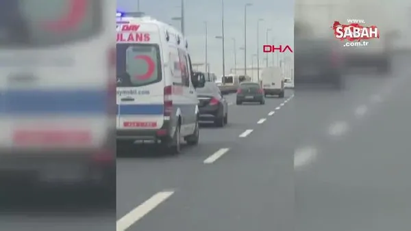 İstanbul'da Çevizlibağ'da ambulansa yol vermeyen lüks araçlı trafik magandasına idari para cezası kesildi!