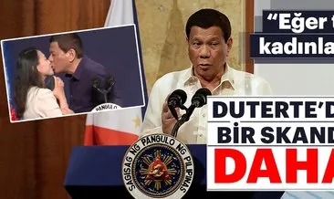 Filipinli işçi kadını öpen Duterte’den savunma!
