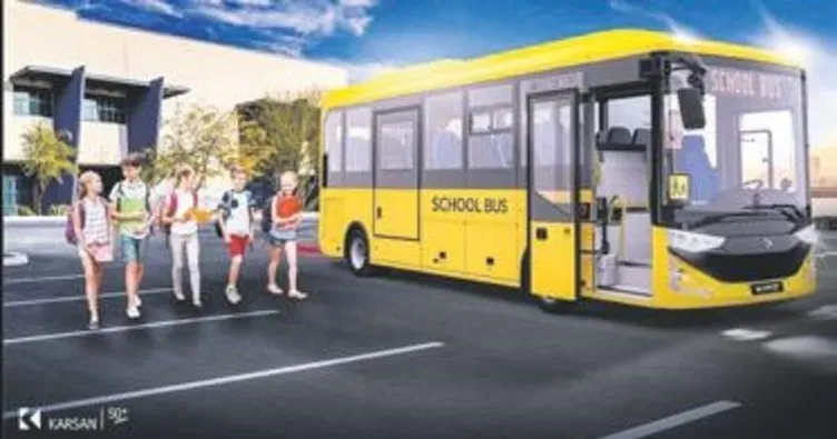 Çocuklar yeni otobüsle yolda daha güvenli