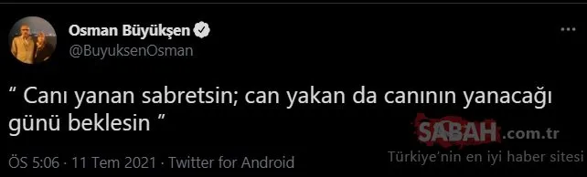 Son dakika: Türkiye Müge Anlı'da tanımıştı! Osman Büyükşen'den Twitter paylaşımı: Canının yanacağı günü beklesin