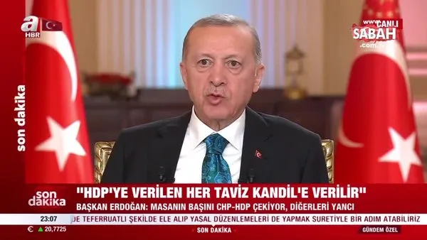 Başkan Erdoğan'dan 7'li Koalisyon'a: HDP'ye verilen taviz PKK'ya verilmiştir | Video