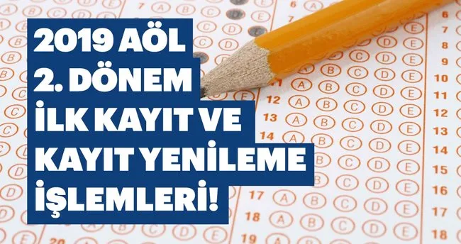 2019 aol 2 donem kayit yenileme