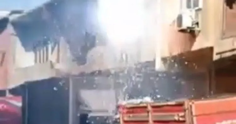 Sultangazi’de elektrik kabloları patlamalarla yandı