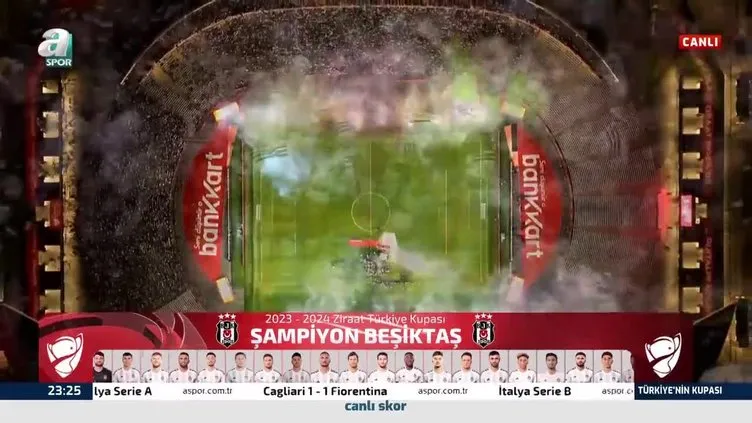 Türkiye Kupası Beşiktaş'ın! İşte kupa töreninde yaşananlar