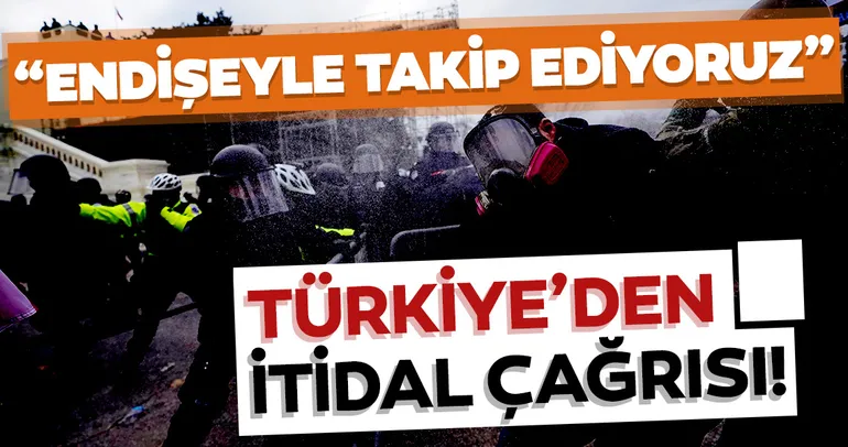Dışişleri Bakanlığından son dakika ABD açıklaması! ABD’de Trump destekçileri Kongre Binasını basmıştı