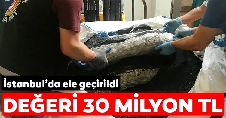 İstanbul’da 30 milyon lira değerinde uyuşturucu ele geçirildi