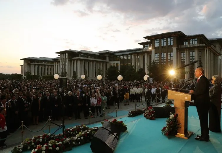 Cumhurbaşkanlığı Külliyesi'nde 30 Ağustos Zafer Bayramı resepsiyonu