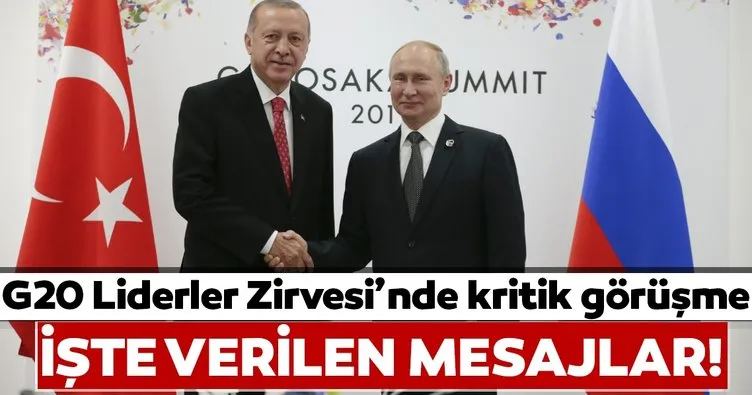 Son dakika Başkan Recep Tayyip Erdoğan ve Putin’den G20 Liderler Zirvesi’nde kritik görüşme