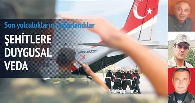 Şehitlere veda