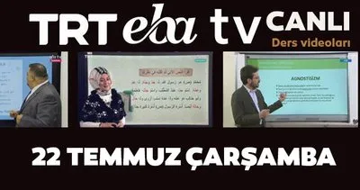 TRT EBA TV izle! 22 Temmuz 2020 Çarşamba ’Uzaktan Eğitim’ Ortaokul, İlkokul, Lise kanalları canlı yayın | Video