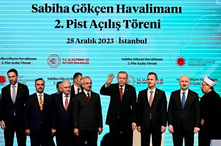 Sabiha Gökçen Havalimanı’na 2.pist! Başkan Erdoğan’ın katılımıyla hizmete girdi
