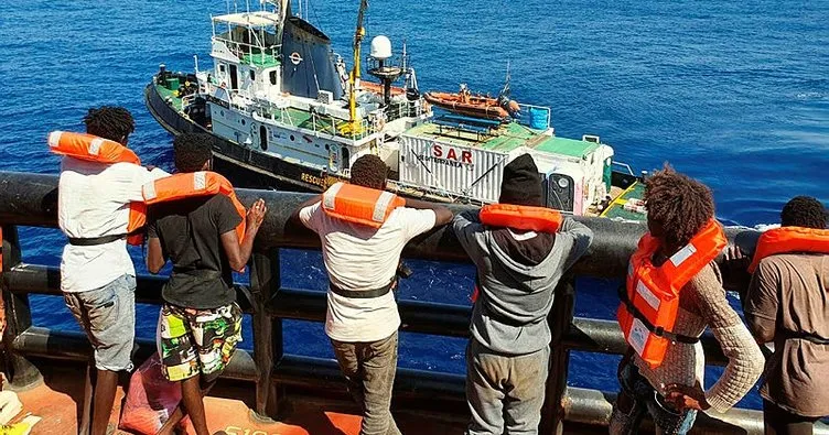 Kargo gemisinin kurtardığı göçmenlerin umudu