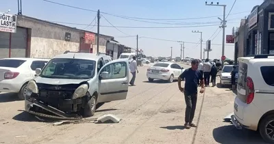 Harran’da korkutan kaza! 2 araç çarpıştı