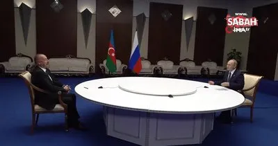 Putin ve Aliyev Astana’da bir araya geldi | Video