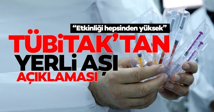 TÜBİTAK Başkanı'ndan son dakika yerli aşı açıklaması!