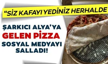 Ünlü şarkıcı Alya’nın paylaştığı pizza fotoğrafı sosyal medyayı salladı! Siz kafayı yediniz herhalde?
