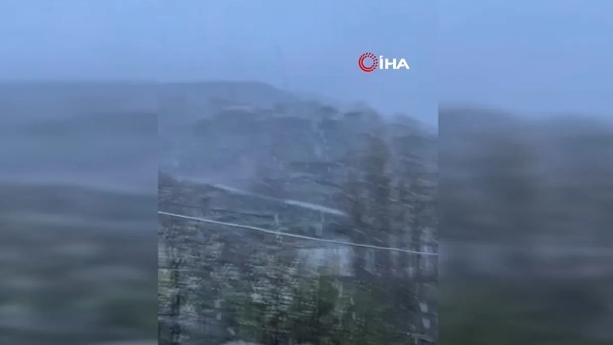 Çorum’da mayıs ayında kar yağışı