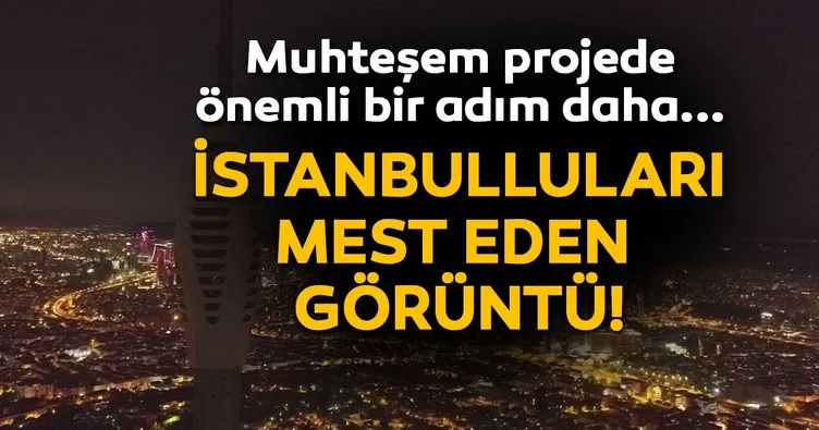 Çamlıca Kulesi ışıklandırıldı