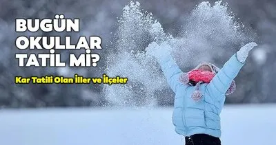BUGÜN OKULLAR TATİL Mİ? 20 Şubat 2025 Perşembe günü o illerde eğitime kar engeli!