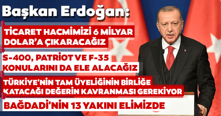 Son dakika: Başkan Erdoğan: Bağdadi’nin 13 yakını elimizde