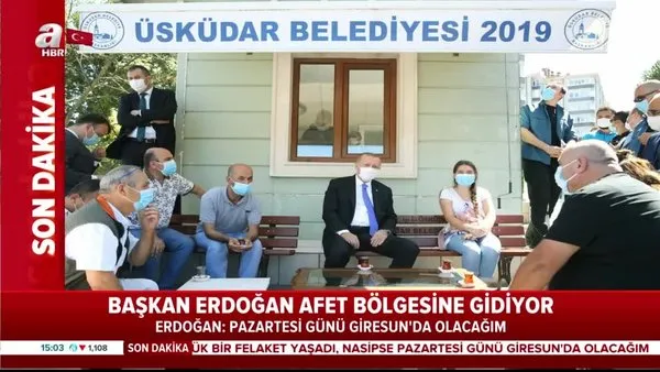 Cumhurbaşkanı Erdoğan, cuma namazının ardından taksi durağında vatandaşlarla sohbet etti | Video