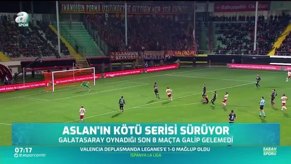 Galatasaray'ın kötü serisi sürüyor